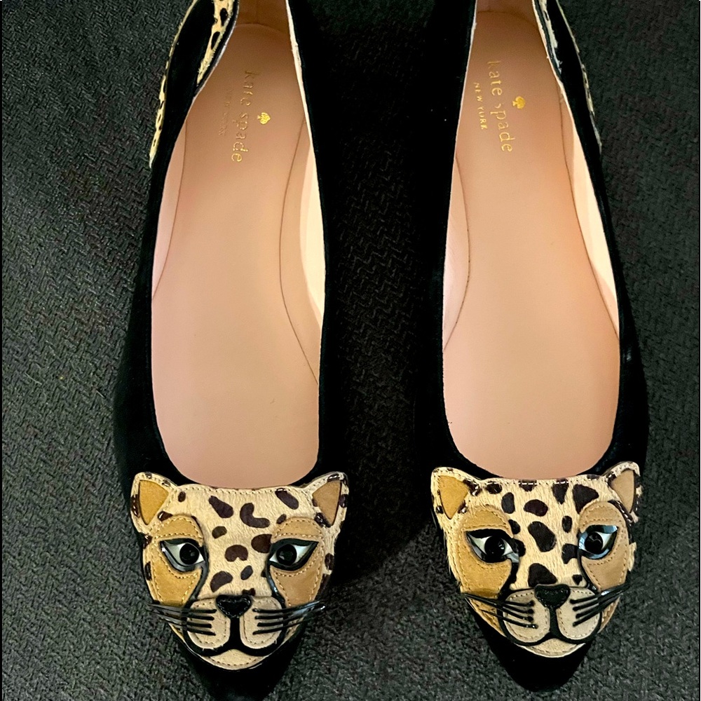 ❤️ KATE SPADE Norman Cheetah Flats - Size 10